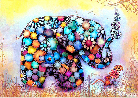 Diamond Painting Kit - Elephant DIY Cross Stitch