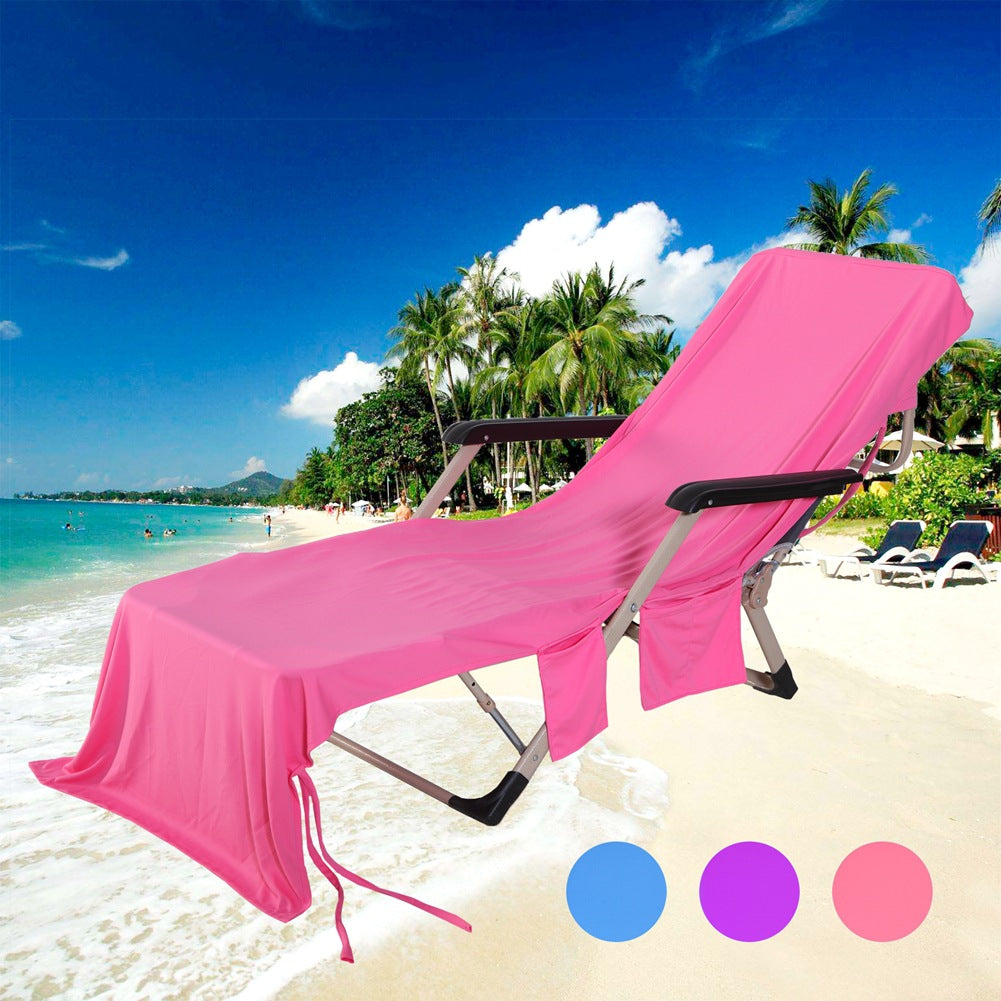 Beach Chair Cover and Towel Mat for Lounge Chairs