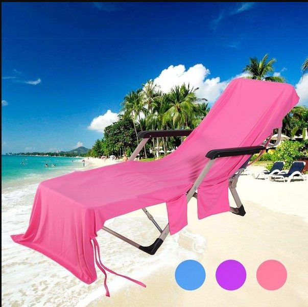 Beach Chair Cover and Towel Mat for Lounge Chairs